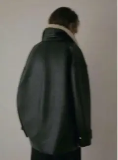 マルチファブリックリバーシブルコート　ブラックM