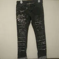 Hysterics ダメージ加工デニム グレー