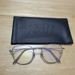 Zoff メタルフレーム ラウンド型メガネ