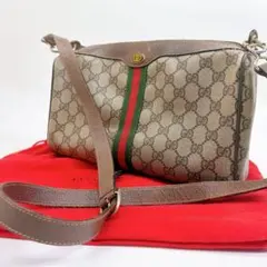 ✨美品✨GUCCI オールドグッチ シェリーライン ショルダーバッグ 筒形 GG