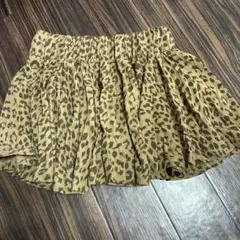 ヒョウ柄フレアスカート