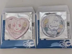 ワンピース　ハート缶バッジコレクション　サンジ・しらほし