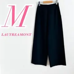 LAUTREAMONT ブラック ワイドパンツ М　きれいめコーデ　カジュアル