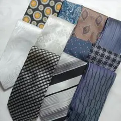 【訳あり】ブランドネクタイ⭐11本セット/リメイク素材に/お値下げ可/即日発送