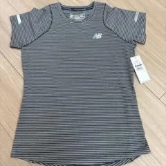 New Balance ランニングTシャツ S ストライプ