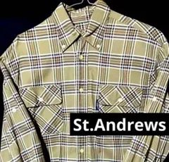 St.Andrews Mサイズ トラッド ノバ チェック 長袖 シャツのサムネイル