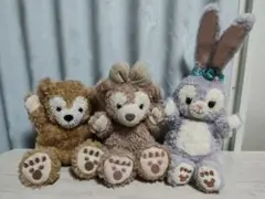ダッフィー／シェリーメイ／ステラルー／ハンドパペット ぬいぐるみ 3体セット