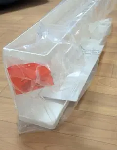 キッチンカウンター横収納ラック タワー ホワイト