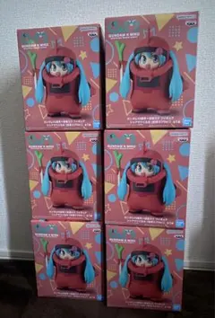 ガンダム45周年×初音ミク フィギュア シャアザクぐるみ 初音ミクVer. 6個