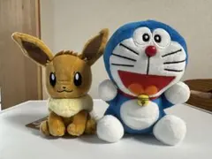 イーブイとドラえもん ぬいぐるみセット