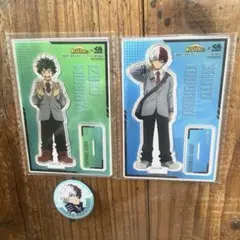 くら寿司　ヒロアカ　アクリルスタンド　缶バッチおまけ付