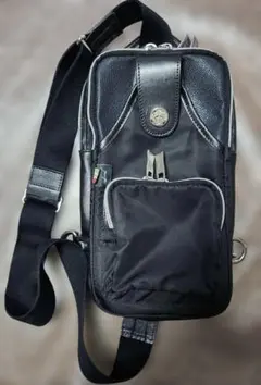 Orobianco ボディバッグ 本革×ナイロン