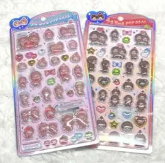 モンチッチ うるちゅるポップシール 2シートセット