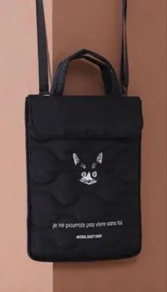 保護猫プロジェクト PCフラップトートバッグ （クロ）