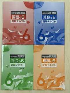即発送】中学受験新演習 小5 4教科4冊セット 夏期テキスト 送料込み