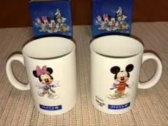 フレッツ光　ミッキー　ミニー　ディズニーマグカップ 2個　ペア（未使用非売品）
