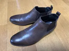 COMME CA MEN ダークブラウン サイドゴアブーツ　26cm