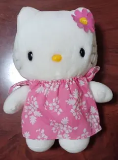 Hello Kitty ぬいぐるみ 花飾り付き - メルカリ