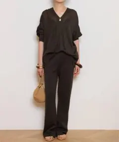 MUSE ドゥーズィエムクラス URBAN Semi Flare パンツ ニットのサムネイル