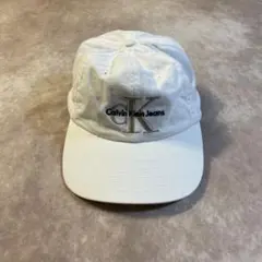90s 00s Calvin Klein Jeans キャップ ホワイト 白