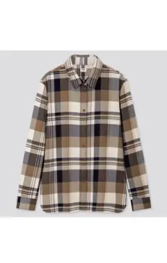 UNIQLO/ユニクロ　フランネルチェックシャツ　長袖
