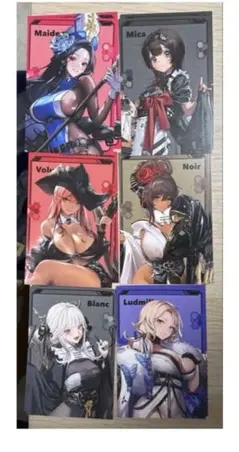 勝利の女神 NIKKE アニメイトイベント限定 비매품 ポストカード 6枚セット