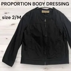 PROPORTION BODY DRESSING ノーカラージャケット M 黒のサムネイル