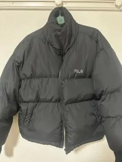 FILA ブラック ダウンジャケット