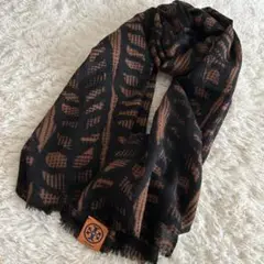 【美品】TORY BURCH トリーバーチ　ストール　ショール　ブラウン