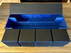 【大容量】トレーディングカード収納ボックス 黒と青