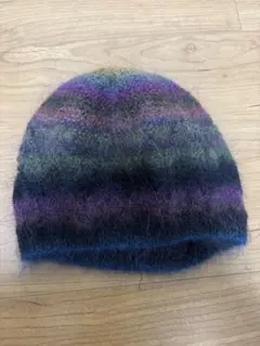 多色ウールビーニー帽