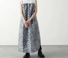yuni プリント ティアードジャンパースカート キャミワンピース - メルカリ
