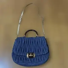 MIU MIU ショルダーバッグ デニムマテラッセ2wayのサムネイル