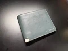 Calvin Klein グリーン 二つ折り財布