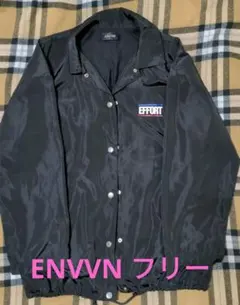 ENVVN ACHIEVE ブラック ジャケット 薄手 フリーサイズ アンビーのサムネイル