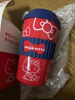 HELLO KITTY タンブラー 赤 スリーブ付き