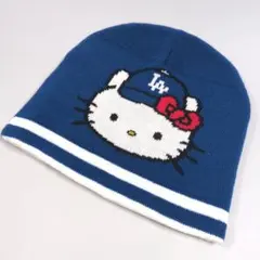 希少品✨ドジャース×ハローキティ　ニット帽　ビーニーのサムネイル