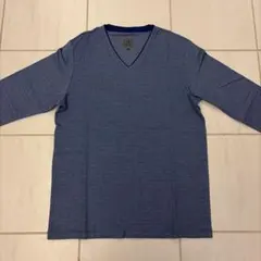 Calvin Klein Vネック長袖カットソー XL 青
