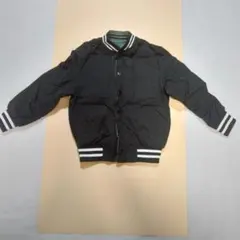 MYJAJAY リバーシブルブルゾン 100 黒 緑 スタジャン 子供服