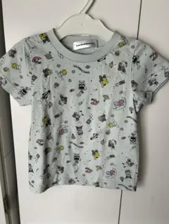 新品 サンリオキャラクターズ 総柄 半袖Tシャツ 90cm