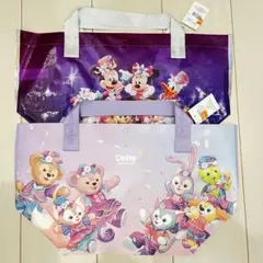 香港ディズニーランド　20周年　ダッフィー　ショッピングバッグ