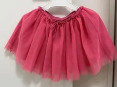 スカート　ピンク　チュール　レース　H&M 100cm