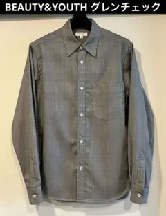 BEAUTY&YOUTH ユナイテッドアローズ 長袖シャツ グレンチェック 美品