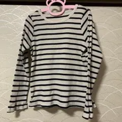 長袖リブカットソー