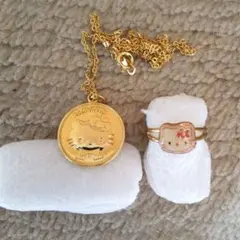 キティ ちゃんネックレス&指輪セット