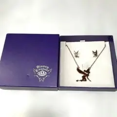 Disney ティンカーベル ネックレス イヤリングセットGOLD仕様
