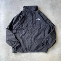 ノースフェイス ナイロンジャケット パーカー 刺繍 古着 L 黒 15563