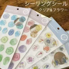 amifa シーリングシール （クリア&フラワー）ぷくぷくシールのサムネイル