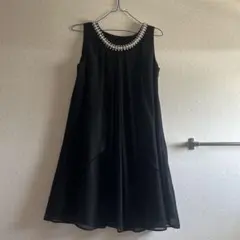 値下げ！結婚式黒いシフォンパーティードレス