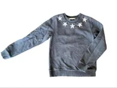 [美品]GIVENCHYサイズ10キッズネイビー 星の刺繍 長袖トレーナー